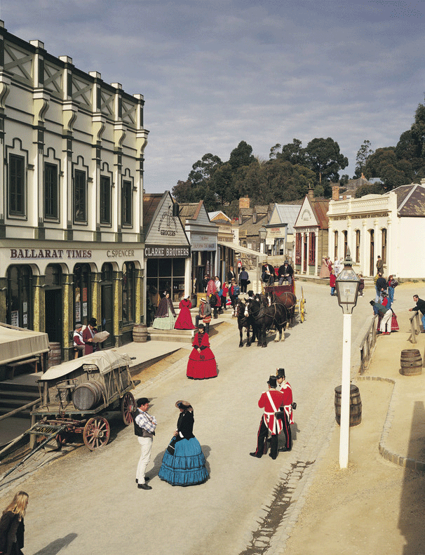 Sovereign Hill colonial gold rush town