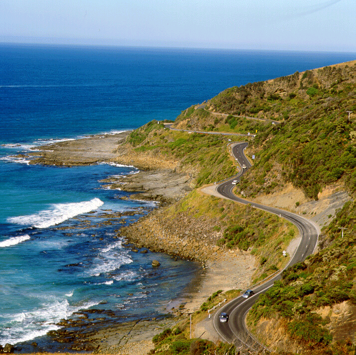 The Great Ocean Road in Victoria Australia