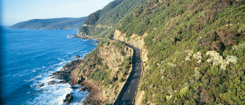 The Great Ocean Road  - take a  motorhome drive along the scenic coastal route of southern Victoira to  wards the end of the state and return  via the Grampians allow 2 to 3 days.